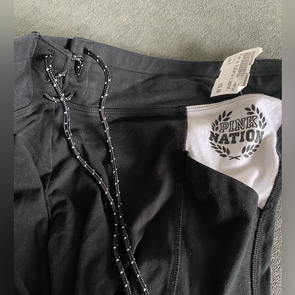 PINK drawstring leggings with pockets - Picture 2 of 2